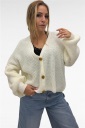 cardigan con bottoni drill